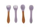 Silicone dishes for kids crab set of 9 items purple 8
