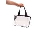 Transparent cosmetic bag travel organizer for airplane 3 pieces 5