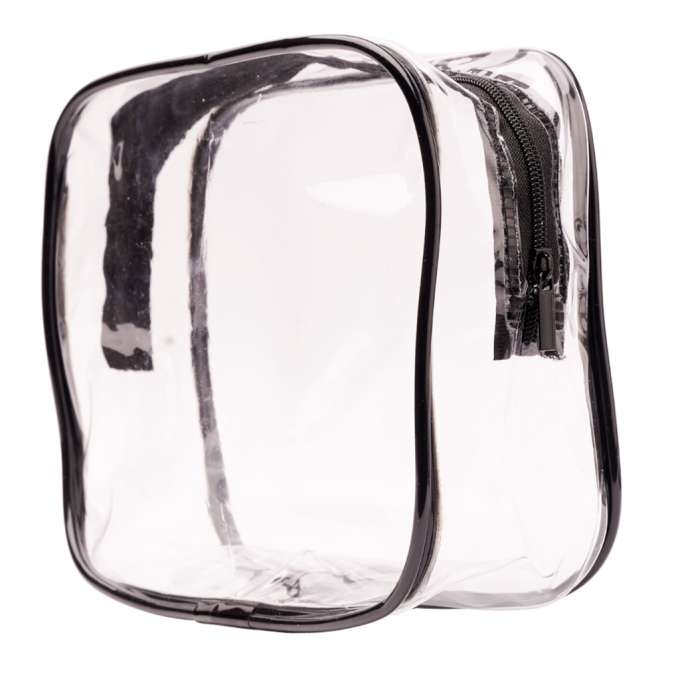 Transparent cosmetic bag travel organizer for airplane 3 pieces