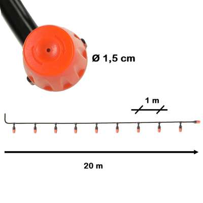 Water curtain garden sprinkler 20m