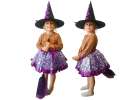 Costume witch witch costume 3 elements purple 2