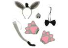 Donkey costume skirt headband 7 items 4