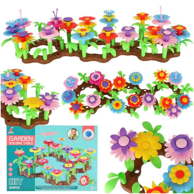 Flowers creative blocks flower garden 104 pieces