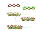 Flowers creative blocks flower garden 104 pieces 3