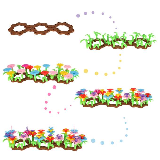 Flowers creative blocks flower garden 104 pieces