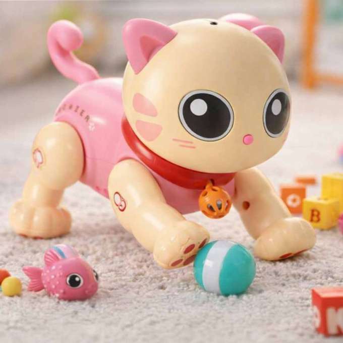 Interactive cat remote control RC robot jumps