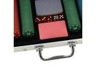 Poker game set in a case 500 chips 2 decks of cards 4