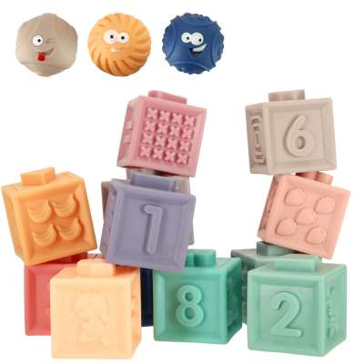 Sensory blocks balls educational soft 15 elements