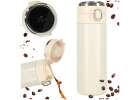 Thermal mug with mouthpiece LED thermos 420ml beige 1