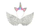 Unicorn costume skirt headband silver 3