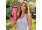 Water bottle bidon with straw handle motivational measure for the gym BPA free Tritan 1l pink 9