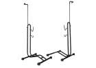 Bicycle stand single high strong metal black 2