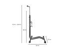 Bike stand RALLEX for service bike, free-standing, metal, black 10