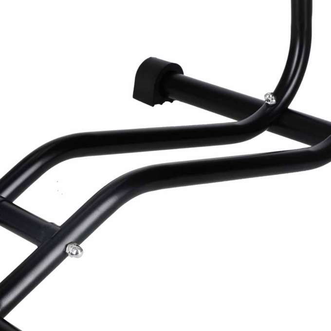 Bike stand RALLEX for service bike, free-standing, metal, black