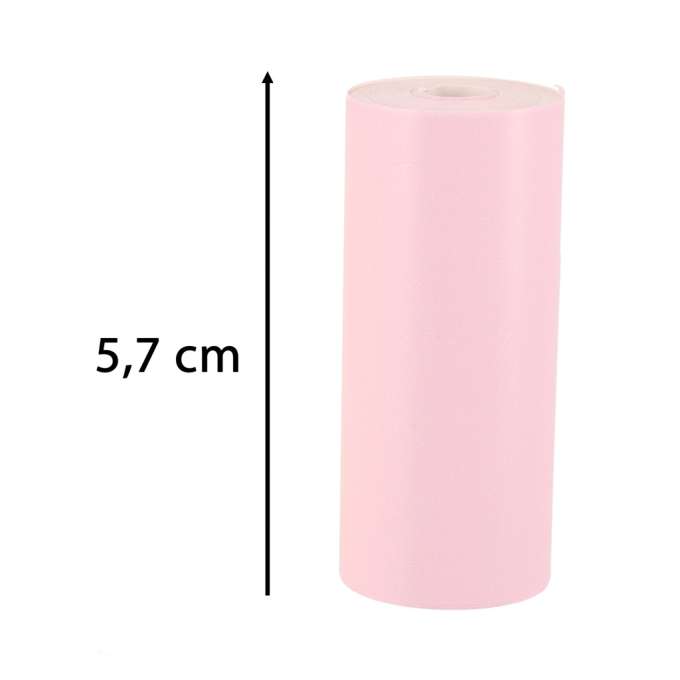 Colorful paper rolls for mini thermal printer 5.7cmx3m 3pcs