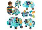 Interactive montessori elephant pounder sorter blocks hammer 26cm 1