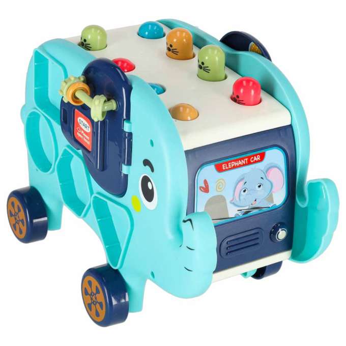Interactive montessori elephant pounder sorter blocks hammer 26cm