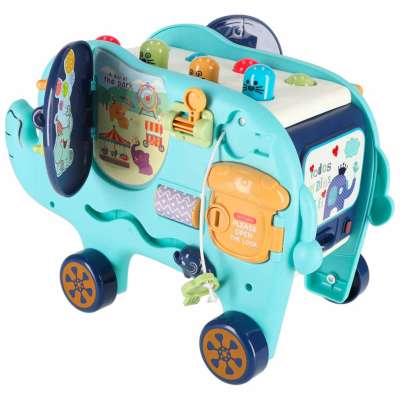 Interactive montessori elephant pounder sorter blocks hammer 26cm