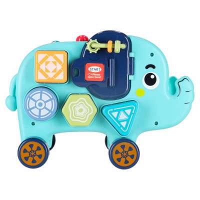 Interactive montessori elephant pounder sorter blocks hammer 26cm