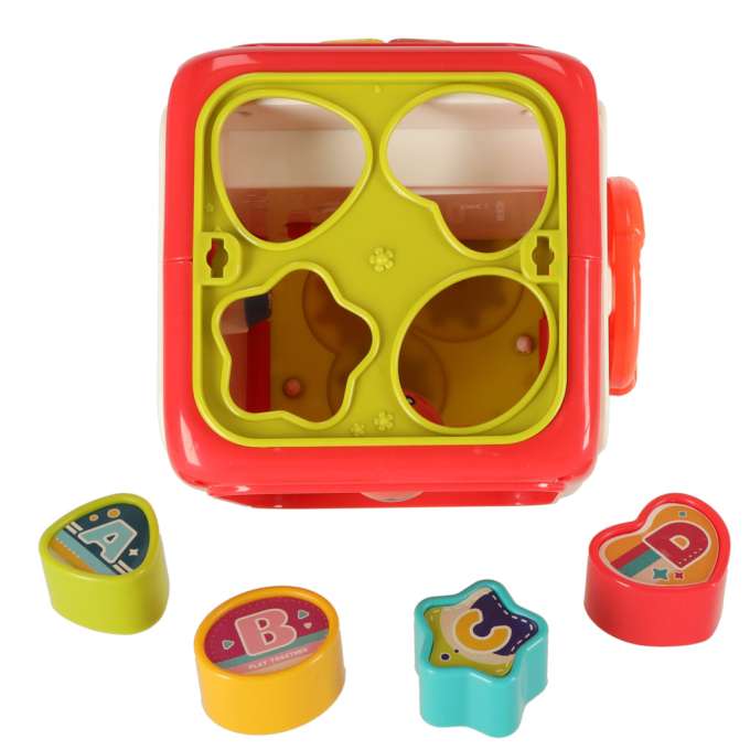 Interactive sensory cube block sorter