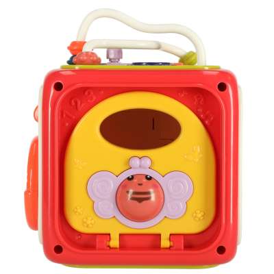 Interactive sensory cube block sorter