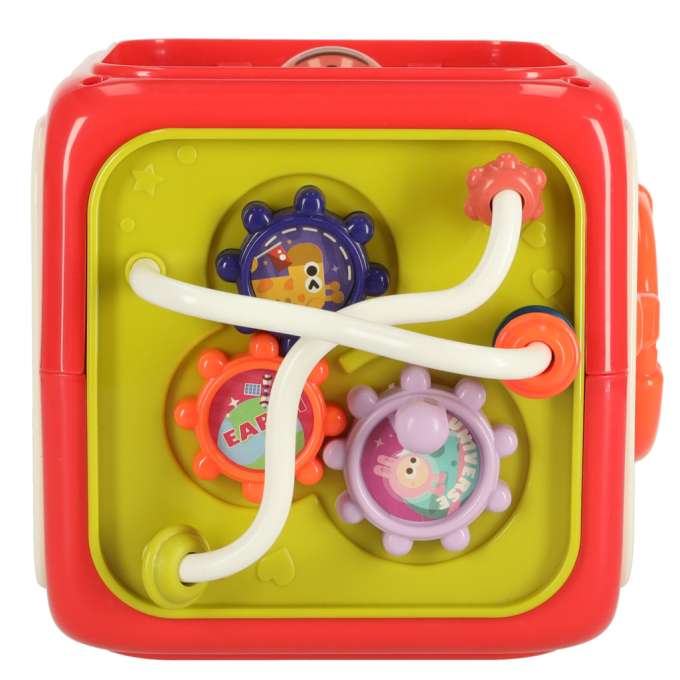 Interactive sensory cube block sorter