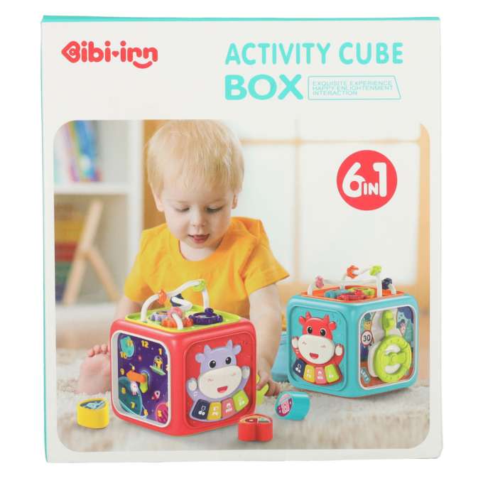 Interactive sensory cube block sorter