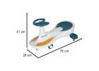 LED Swing Fix S4 gravity ride glowing wheels with music playing 76cm blue and white max 100kg 7