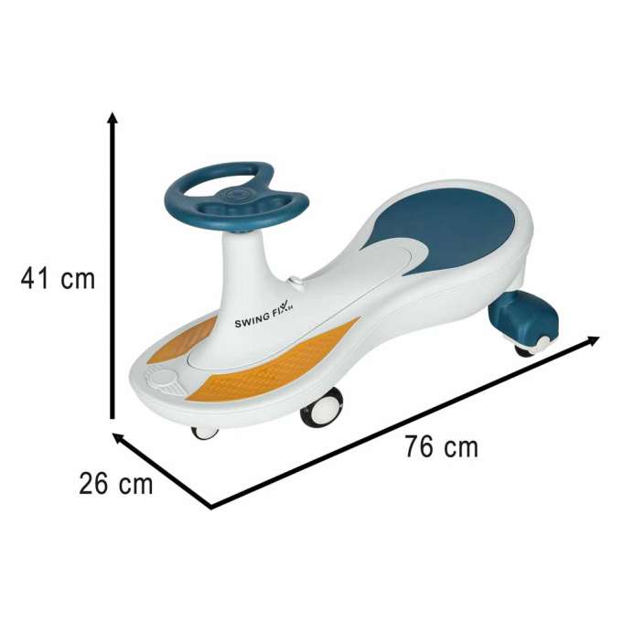 LED Swing Fix S4 gravity ride glowing wheels with music playing 76cm blue and white max 100kg