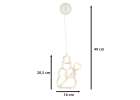 LED window light hanging Christmas decoration snowman 49cm 10 LED 5