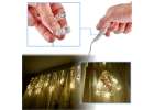 Lampki LED kurtyna z obrazkami w choinkach 3m 5