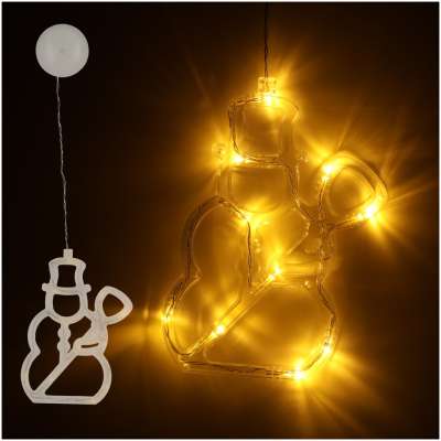 Lampki LED wisząca dekoracja świąteczna bałwanek
