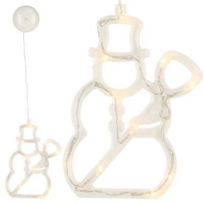 Lampki LED wisząca dekoracja świąteczna bałwanek