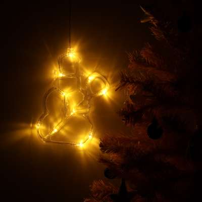 Lampki LED wisząca dekoracja świąteczna bałwanek