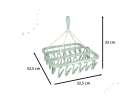Linen laundry hanger 32 calmer blue 2