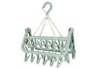 Linen laundry hanger 32 calmer blue 5