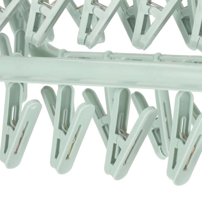 Linen laundry hanger 32 calmer blue