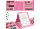 Painting art set in suitcase 208 pieces pink 1