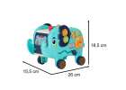 Słonik tablica manipulacyjna montessori wbijak sorter klocki młotek 26cm 12