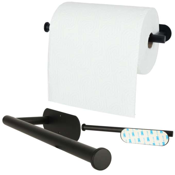 Toilet paper holder black