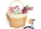 Wicker bicycle basket RALLEX front basket woven insert click, white 1