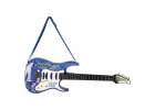 Electric rock guitar with microphone speaker for children blue 3