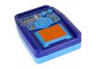 Electric rock guitar with microphone speaker for children blue 4