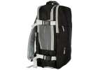 Airplane travel backpack waterproof USB cable 45x16x28cm black 3