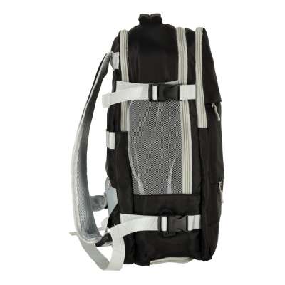 Airplane travel backpack waterproof USB cable 45x16x28cm black