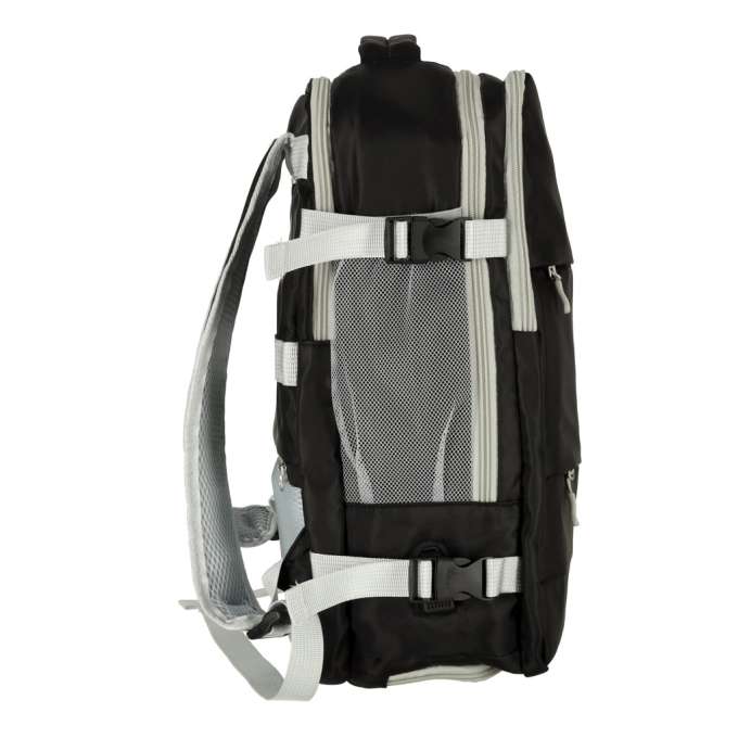 Airplane travel backpack waterproof USB cable 45x16x28cm black