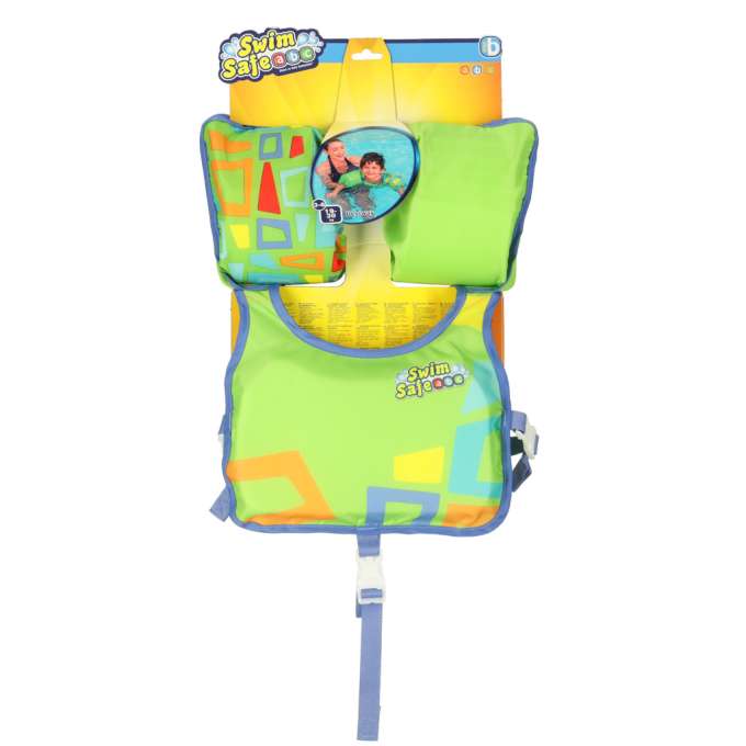 BESTWAY 32174 Inflatable swimming vest kapok with sleeves green 3-6 years old 13-30kg