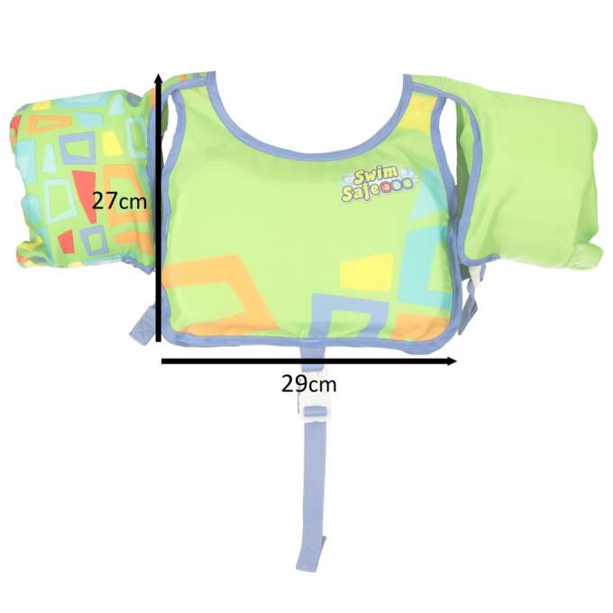 BESTWAY 32174 Inflatable swimming vest kapok with sleeves green 3-6 years old 13-30kg