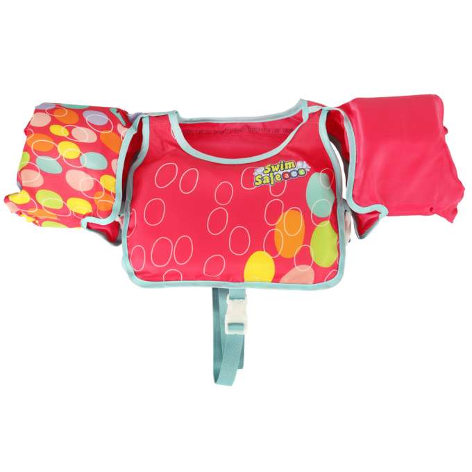BESTWAY 32174 Kamizelka dmuchana do pływania kapok z rękawkami różowa 3-6lat 19-30kg