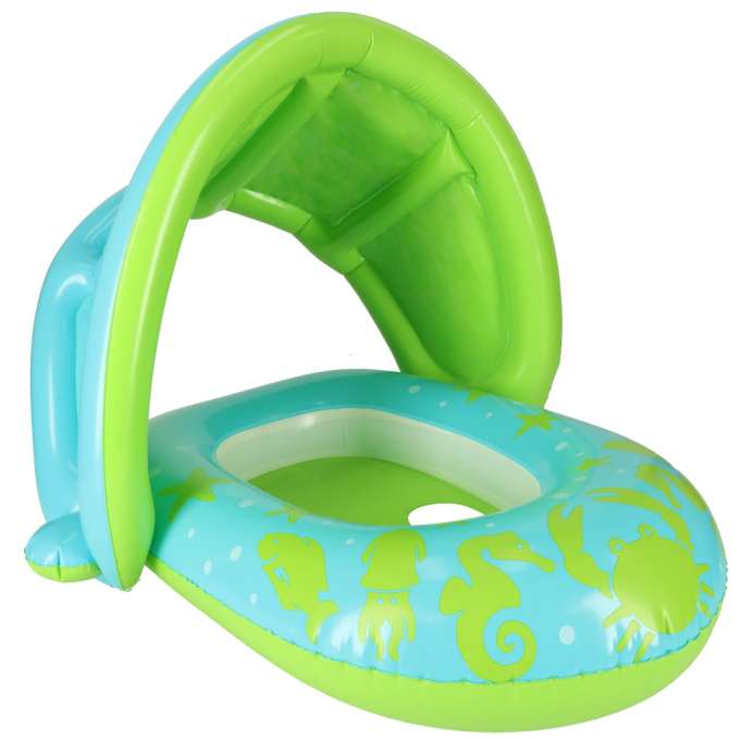 BESTWAY 34091 Inflatable pontoon mattress with canopy green 1-2 years old 18kg